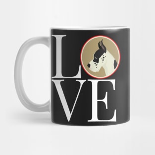 Love Great Dane Square Mug